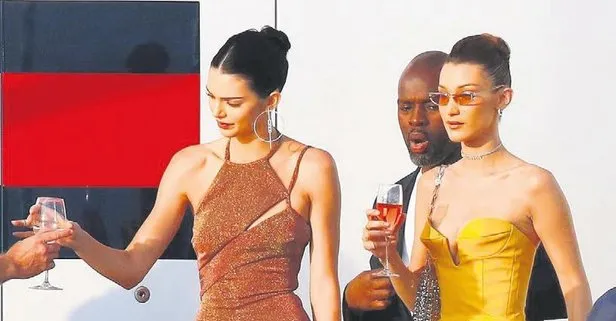 Bella Hadid ve Kendall Jenner’den Monako’da önce deniz sonra parti keyfi