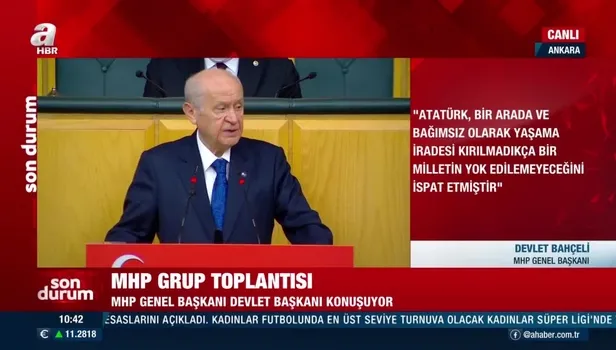 Devlet Bahçeli'den Lütfü Türkkan'a sert tepki: Şehidimizin bacısına küfür etmek soysuzluktur, şerefsizliktir, düşman dilidir