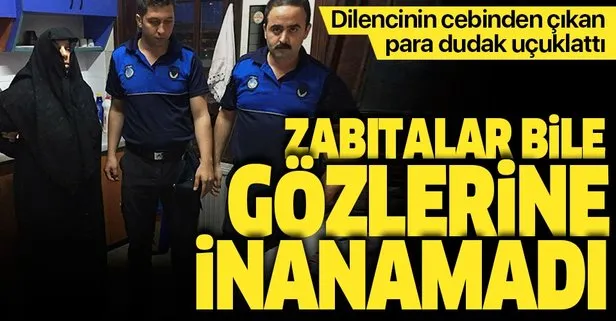 Bursa’da yakalanan dilencinin cebinden binlerce lira çıktı