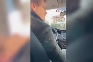 Üsküdar'da değnekçiye suçüstü kamerada!