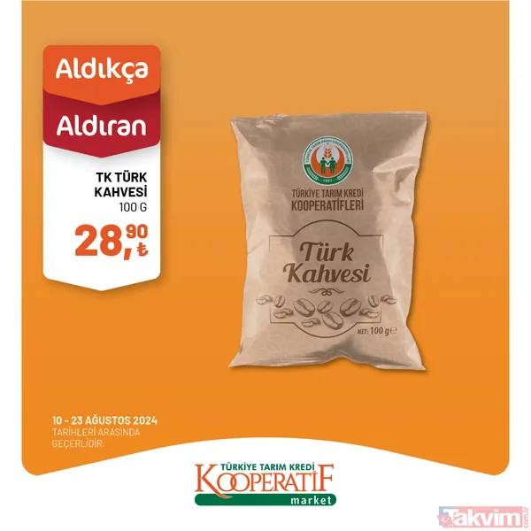 Tarım Kredi'de 59 üründe altın fiyatlar sıralandı! Hafta başı indirimi geldi: 13-23 Ağustos'ta yoğurt, peynir, tereyağı, balık, un... - 35