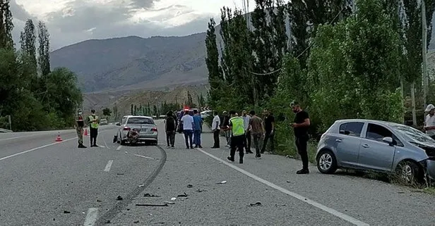 Erzurum’da iki otomobil kafa kafaya çarpıştı! Çok sayıda yaralı var