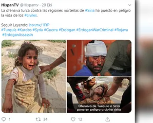 Terör yandaşları provokasyona doymuyor! İran televizyonundan Barış Pınarı Harekatı aleyhine manipülasyon girişimi