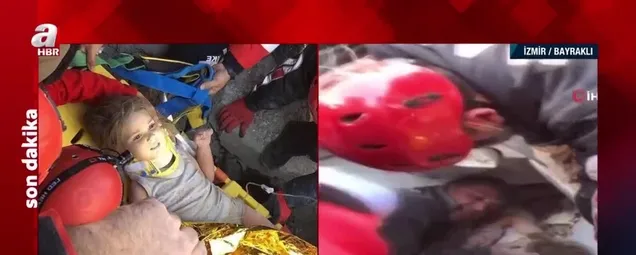 İzmir Depreminden 91 saat sonra kurtarılan Ayla Gezgine enkaz altında müdahale yapıldığı ilk an