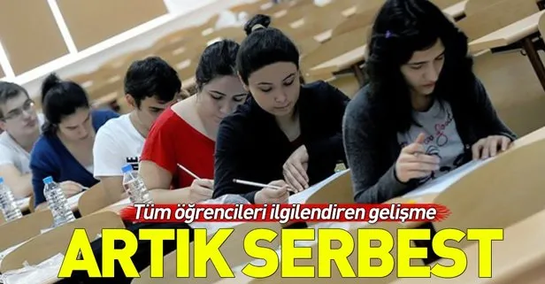 Milyonlarca öğrenciyi ilgilendiriyor! Artık serbest