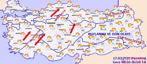 Rüzgarın Gücü Artacak Rüzgarın Güneyli Yönlerden Hafif, Ancak Zaman Zaman Orta Kuvvette Esmesi Bekleniyor. Marmara, Ege, Batı Karadeniz Ve Zamanla İç...