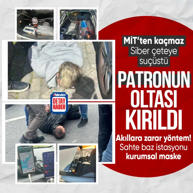 MİT’ten siber çete operasyonu: Sahte baz istasyonu kullanıp kurumsal kimliğe büründüler! Suçüstü yakalandılar