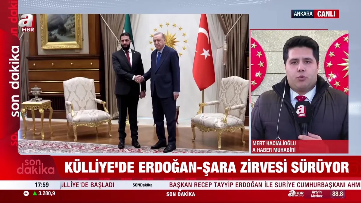 Külliye'de Erdoğan - Şara görüşmesi!