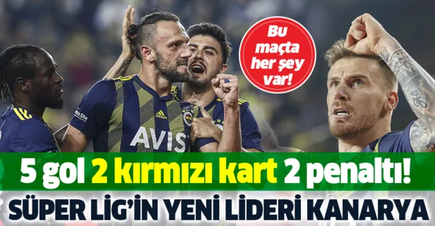 Süper Lig’in yeni lideri Kanarya! Fenerbahçe 3-2 Kasımpaşa MAÇ SONUCU