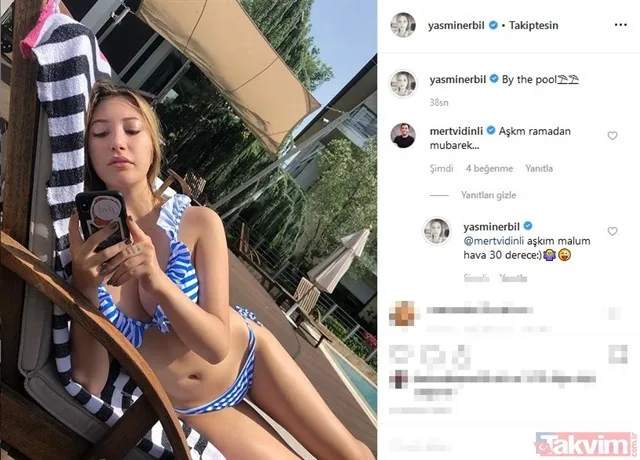 Mehmet Ali Erbil'in küçük kızı Yasmin Erbil'den tepki çeken bikini pozu!