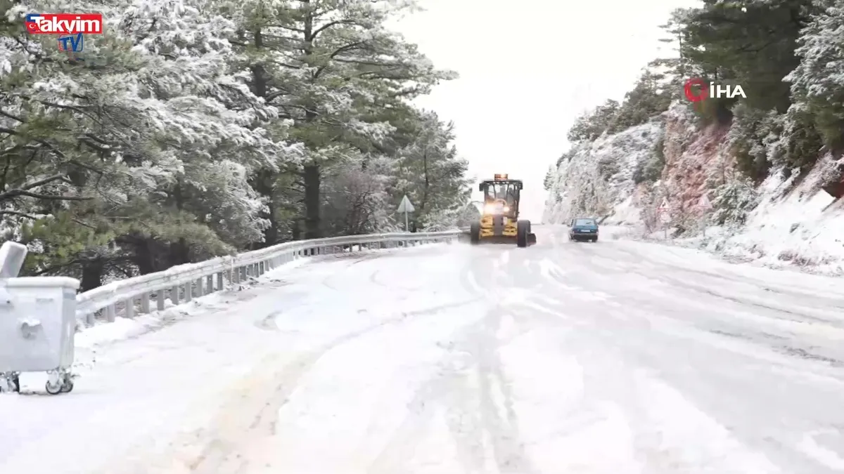 Muğla’nın yüksek kesimleri beyaza büründü