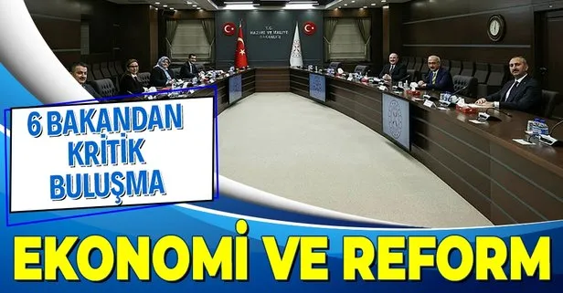 Son dakika: Hazine ve Maliye Bakanı Lütfi Elvan ve 5 bakan ekonomi ve reform toplantısı gerçekleştirdi