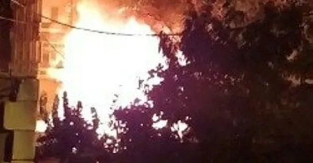 Son dakika: Başakşehir’de korkutan yangın: Dakikalar içinde küle döndü