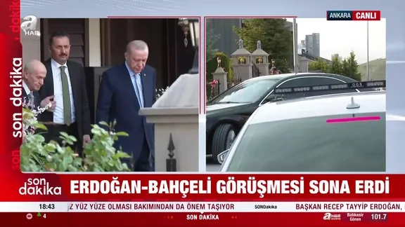 Erdoğan - Bahçeli görüşmesi sona erdi!