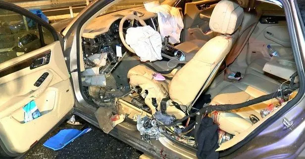 İstanbul’da feci kaza! Lüks araç hurdaya döndü, sürücü Can Paksoy ağır yaralandı