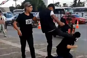 Muştalı kavga kamerada: O cani tutuklandı!