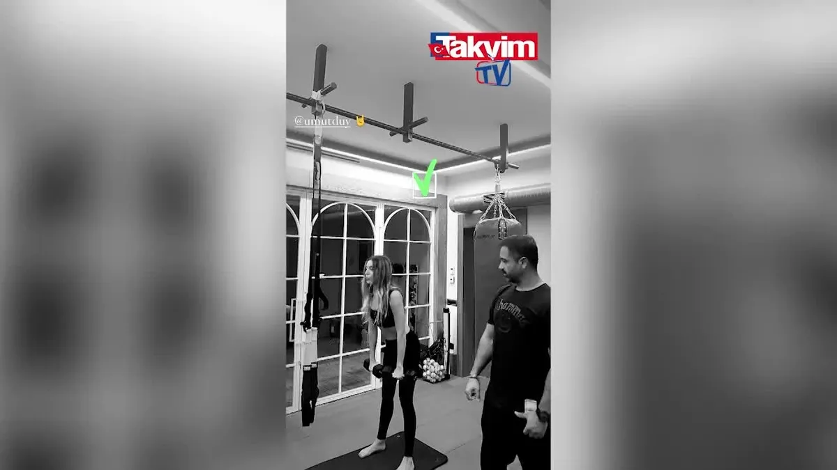 Sinem Kobal spor yaptığı anları paylaştı! Sosyal medya onu konuştu: "Kim der 2 çocuk annesi"