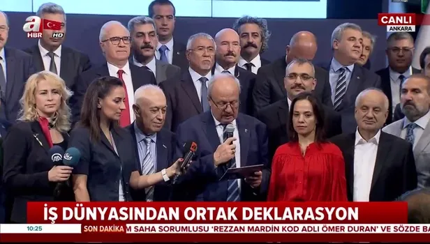 İş dünyasından ortak deklarasyon