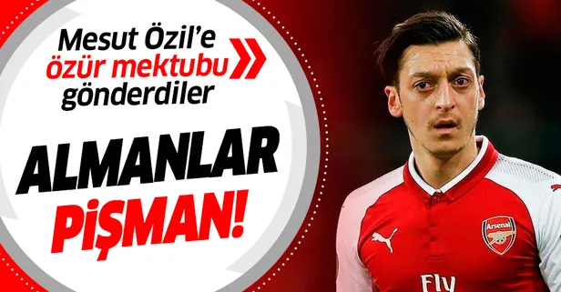 Almanya Futbol Federasyonu'ndan Mesut Özil'e özür mektubu