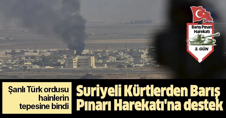 Suriyeli Kürtlerden Barış Pınarı Harekatı'na destek