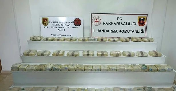 Türkiye-İran sınır hattında düzenlenen operasyonlarda uyuşturucu madde ele geçirildi