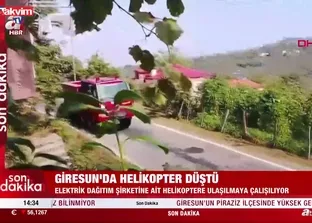 Giresun’da helikopter düştü iddiası! Belediye başkanından ilk açıklama geldi