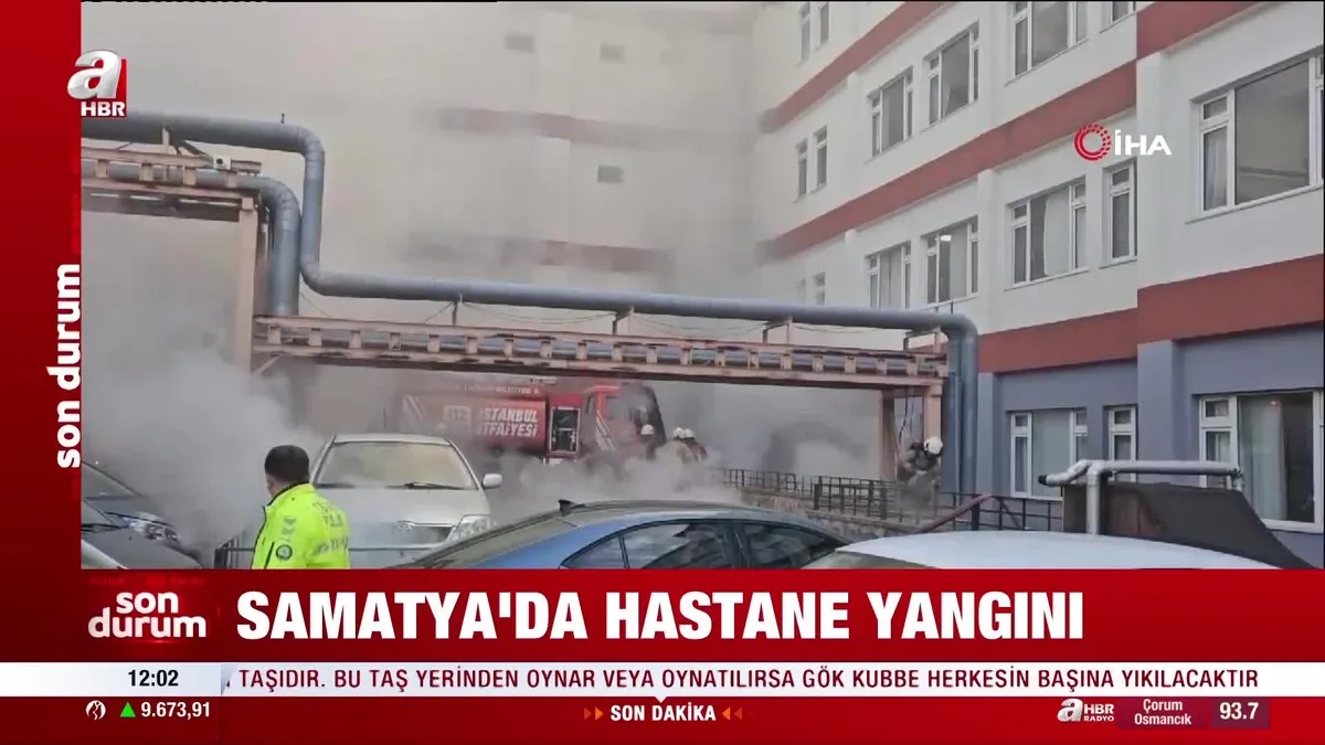 Samatya'da hastane yangını!