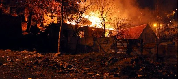 Ankara’da korkutan yangın! Gecekondu kül oldu