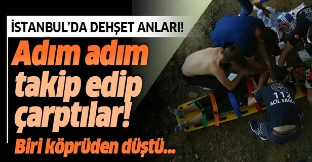 Kâğıthane'de takip ettikleri kişilere çarptılar: 1'i ağır 2 yaralı