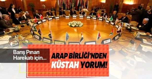 Arap Birliği'nden küstah yorum!