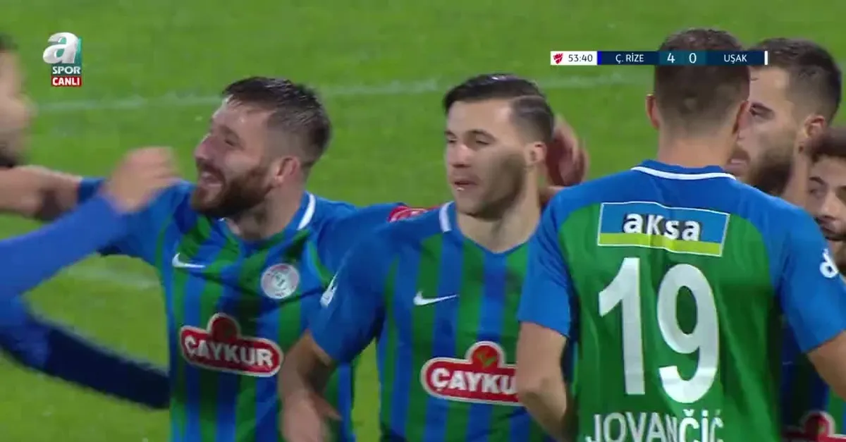 Çaykur Rizespor 4-0 Uşakspor | GOL İZLE