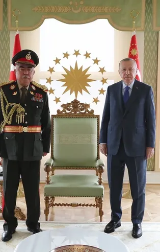 Başkan Erdoğan Afganistan eski Cumhurbaşkanı Yardımcısı Mareşal Raşid Dostum’u kabul etti