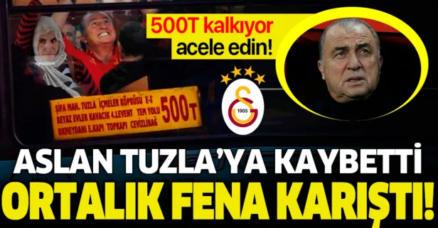 Lig ve Avrupa’da dökülen Galatasaray, kupada da Tuzlaspor’a mağlup olunca ortalık karıştı