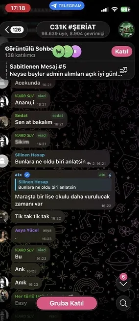 okulda-teror-sonrasi-c31k-skandali-kan-donduran-yazismalar-tepki-cekti-1776266025648.jpeg Okul saldırısını övdüler! C31K grubundan infial yaratan paylaşımlar: Vurabildiğini vur-4