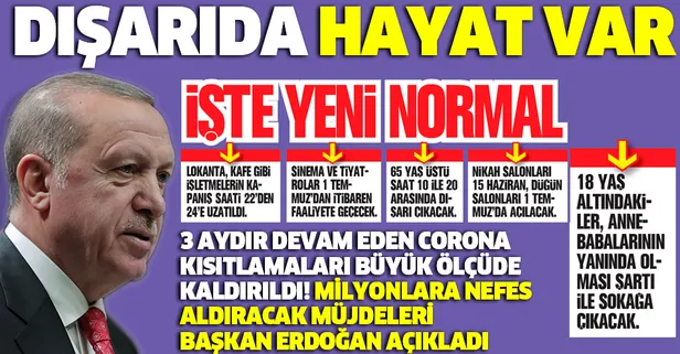 Başkan Erdoğan normalleşme kapsamında alınan yeni kararları açıkladı