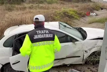 Bursa'da yoğun yağışla gelen kaza: 4 yaralı