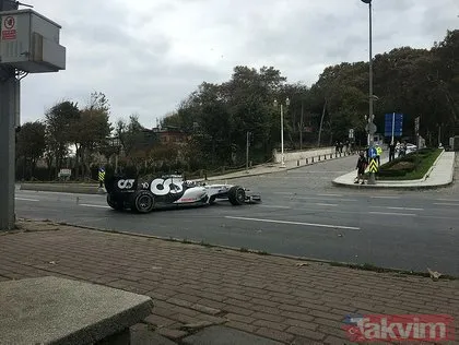 Formula 1 takımları Red Bull ve AlphaTauri araçlarından İstanbul sokaklarında şov