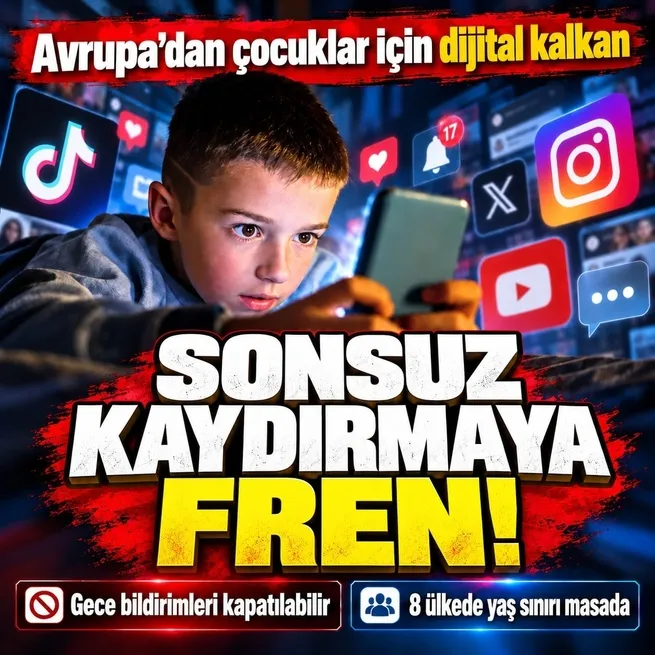 Avrupada çocuklar için sosyal medya önlemleri! Sonsuz kaydırma ve yaş sınırı gündemde