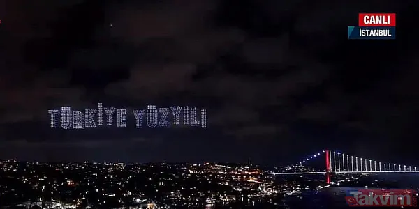 Başkan Erdoğan 'Türkiye Yüzyılı' butonuna bastı! Boğaz'da tarihi 'Cumhuriyet' şöleni: Nefes kesen havai fişek ve drone gösterisi - 5