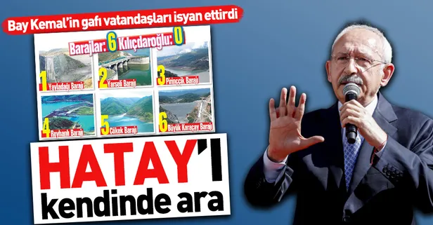 Kemal Kılıçdaroğlu'nun "baraj gafı" vatandaşları kızdırdı