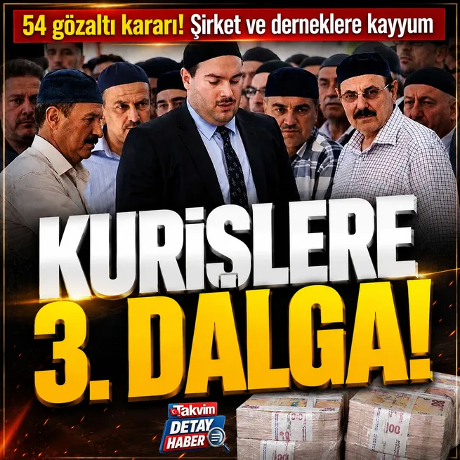 Alihan Kuriş Suç Örgütüne 3. dalga: 54 gözaltı kararı! 11 şirket ve 3 derneğe kayyum kararı