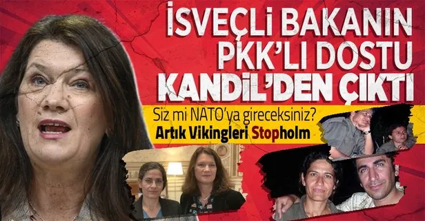 Siz mi NATO’ya gireceksiniz? İsveçli bakan Ann Linde’in PKK’lı dostu Kandil’den çıktı!