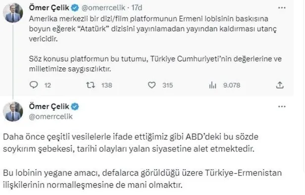 1690993061707.jpeg Ermeni lobisine boyun eğip 'Atatürk' dizisini yayından kaldıran Disney'den gelen tepkilere Fox kılıfı-3