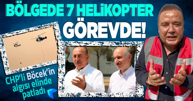 Dışişleri Bakanı Mevlüt Çavuşoğlu'ndan 'İnsanlar yanıyor' algısı yapan CHP'li Muhittin Böcek'e tepki: Bölgede 7 helikopter var