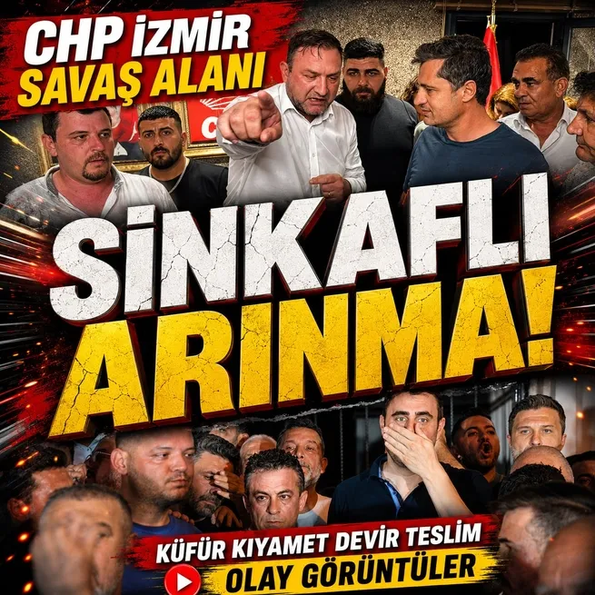 CHPde sinkaflı arınma! İzmir il binası gece yarısı savaş alanına döndü | Küfürler havada uçuştu