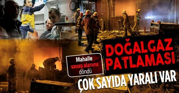 Fatih’te İGDAŞ ekiplerinin çalışması sırasında doğalgaz patlaması: 10 yaralı