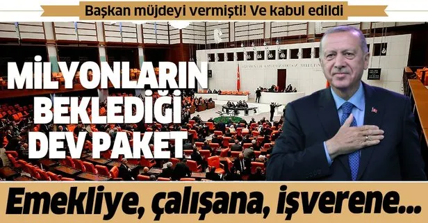 Son dakika: Emekliye, çalışana ve işverene müjde! TBMM’de kabul edildi