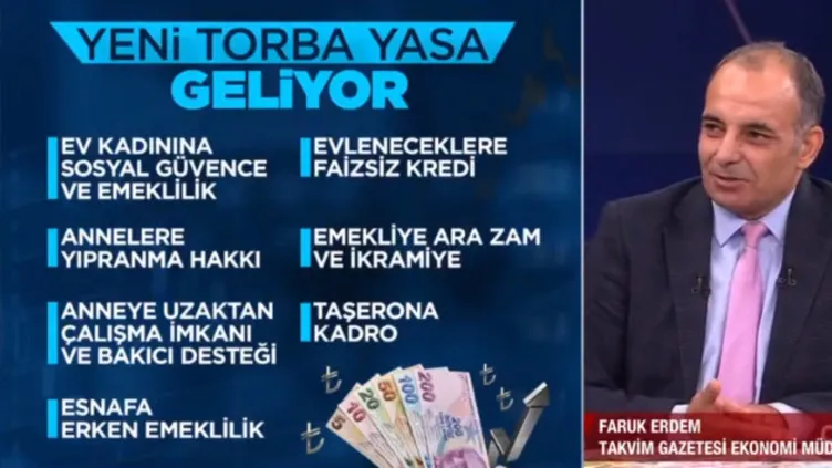 MADDE MADDE 2. TORBA YASA! Müjdeler geliyor: Faizsiz kredi, SSK ve Bağ-Kur emeklisine zam ve ikramiye, taşerona kadro...