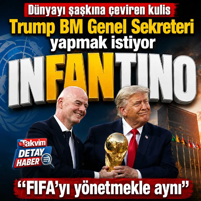 Trump Infantinoyu BM Genel Sekreteri yapmak istiyor