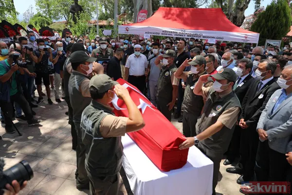 SON DAKİKA: Muğla Marmaris'teki orman yangınında şehit olan Görkem Hasdemir son yolculuğuna uğurlandı - 36